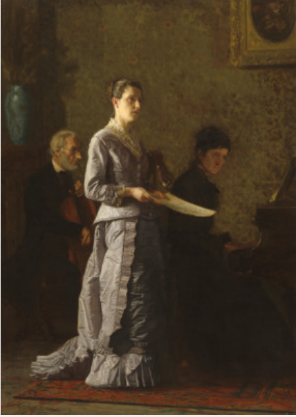 Singing a Pathetic Song by Thomas Eakins 